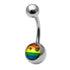 Steel Logo Belly Bars - Pictures