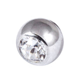 Steel Threaded Jewelled Balls 1.2x3mm