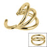 Titanium Triple Band Hinged Clicker Ring