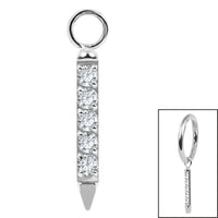 Titanium Charm - 5 Jewel Bar