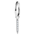 Titanium Hinged Clicker Ring with Titanium 5 Jewelled Bar Charm