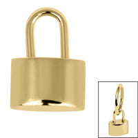 Titanium Charm - Padlock