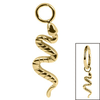 Titanium Charm - Snake
