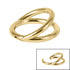 Titanium Double Band Hinged Clicker Ring