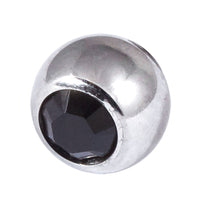 Steel Threaded Jewelled Balls 1.6x6mm
