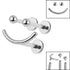 Titanium Internally Threaded Labrets 1.2mm - Titanium Smiley Face Pack