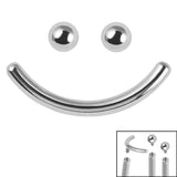 Titanium Smiley Face Pack for Internal Thread shafts in 1.2mm