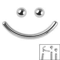 Titanium Smiley Face Pack for Internal Thread shafts in 1.2mm