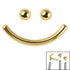 Titanium Smiley Face Pack for Internal Thread shafts in 1.2mm