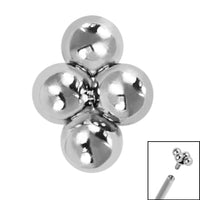 Titanium Asia Diamond Ball for Internal Thread shafts in 1.2mm