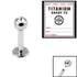 Sterile Titanium Internal Thread Jewelled Labret
