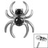 Titanium Claw Set Jewelled Spider for Internal Thread shafts in 1.2mm