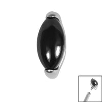 Titanium Claw Set Single Marquise Stone for Internal Thread shafts in 1.2mm