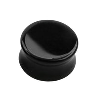 Black Onyx Stone Double Flared Tapered Plug