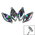 Titanium Claw Set 4 CZ Jewel Marquise Fan for Internal Thread shafts in 1.2mm