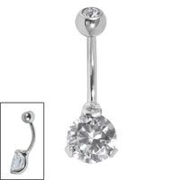 Belly Bar - Sophisticate - Steel Claw Set Double Jewel