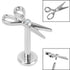 Titanium Internally Threaded Labrets 1.2mm - Titanium Bezel Set Jewelled Scissors