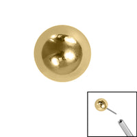 Titanium Threadless (Bend/Push fit) Plain Balls