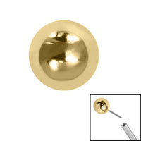 Titanium Threadless (Bend/Push fit) Plain Balls