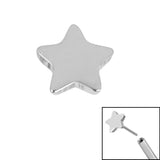 Titanium Threadless (Bend/Push fit) Titanium Star