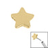 Titanium Threadless (Bend/Push fit) Titanium Star