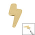 Titanium Threadless (Bend fit) Titanium Lightning Bolt