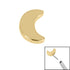 Titanium Threadless (Bend fit) Titanium Crescent Moon