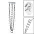 Titanium Jewelled Bar with Triple Chain for Internal Thread Shafts in 1.2mm