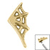 Titanium Spider Web Top for Internal Thread shafts in 1.2mm