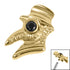 Titanium Jewelled Plague Doctor for Internal Thread shafts in 1.2mm