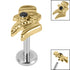 Titanium Internally Threaded Labrets 1.2mm - Titanium Jewelled Plague Doctor