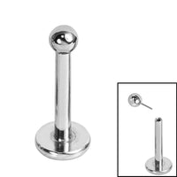 Titanium Threadless Labrets - Titanium (Bend/Push fit) Balls