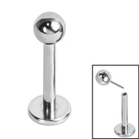 Titanium Threadless Labrets - Titanium (Bend/Push fit) Balls