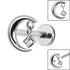 Titanium Internally Threaded Labrets 1.2mm - Titanium Crescent Moon and Dangle Jewel