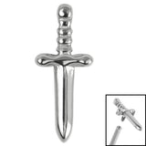 Titanium Mini Dagger for Internal Thread shafts in 1.2mm