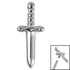 Titanium Mini Dagger for Internal Thread shafts in 1.2mm
