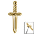 Titanium Mini Dagger for Internal Thread shafts in 1.2mm
