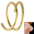 Titanium Double Spiral Nose Ring