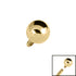 Gold Titanium Ball for Internal Thread shafts in 1.2mm