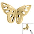 Titanium Threadless (Bend fit) Titanium Fluttering Butterfly