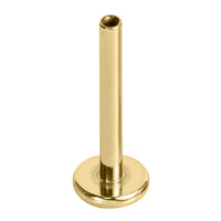Gold Titanium Threadless Labret Post 1.2mm
