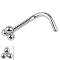 Titanium Asia Trinity Nose Stud
