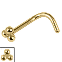 Titanium Asia Trinity Nose Stud