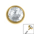 Titanium Jewelled Disk for Internal Thread shafts in 1.2mm