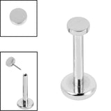 Titanium Threadless Labrets - Titanium (Bend/Push fit) Disks