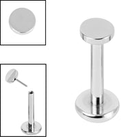 Titanium Threadless Labrets - Titanium (Bend/Push fit) Disks