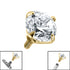 Titanium Claw Set Jewel for Internal Thread shafts in 1.6mm. Also fits Dermal Anchor