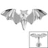 Titanium Flying Vampire Bat for Internal Thread shafts in 1.2mm