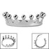 Titanium Princess Crown Hinged Clicker Ring