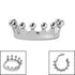 Titanium Princess Crown Hinged Clicker Ring